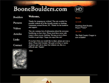 Tablet Screenshot of booneboulders.com